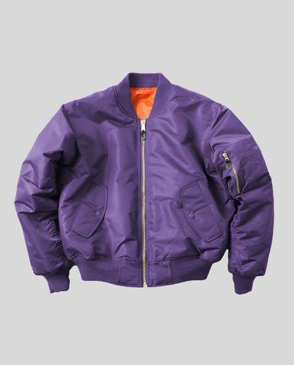 Damen Klassische Bomberjacke Leder
