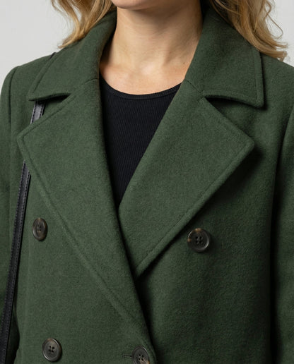 Damen Mantel Herbst Polyester Lang