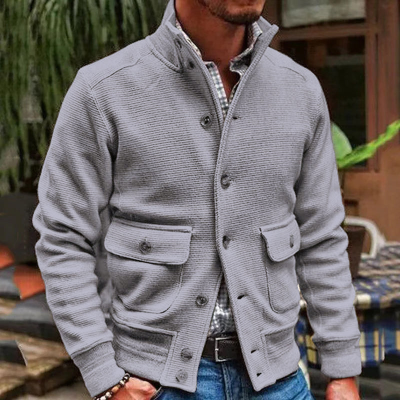 Herren Freizeitjacke Lässig Elegant Zeitlos
