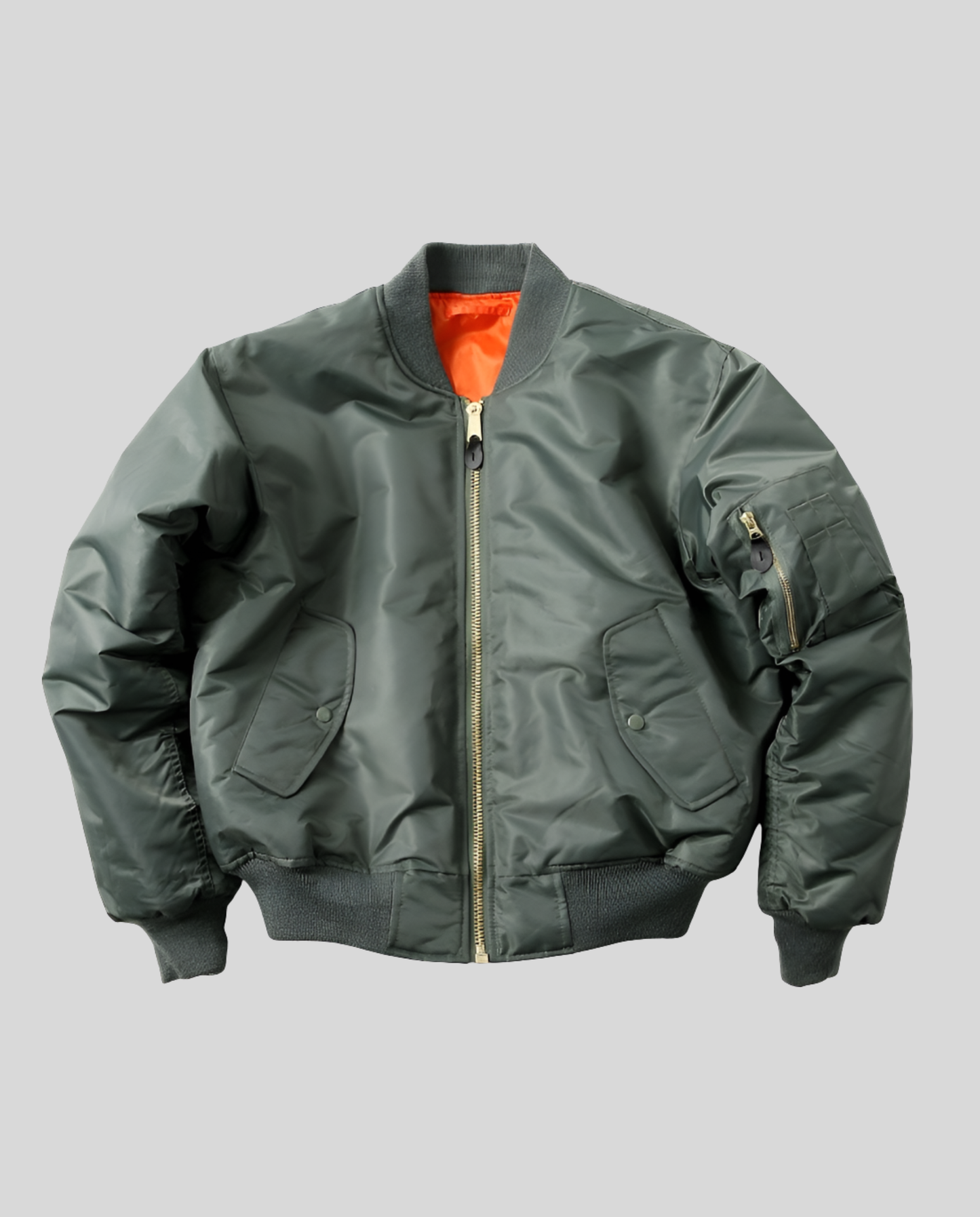 Damen Klassische Bomberjacke Leder
