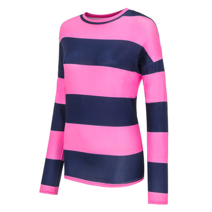 Damen Langarmshirt Streifenmuster Modern Eveloria