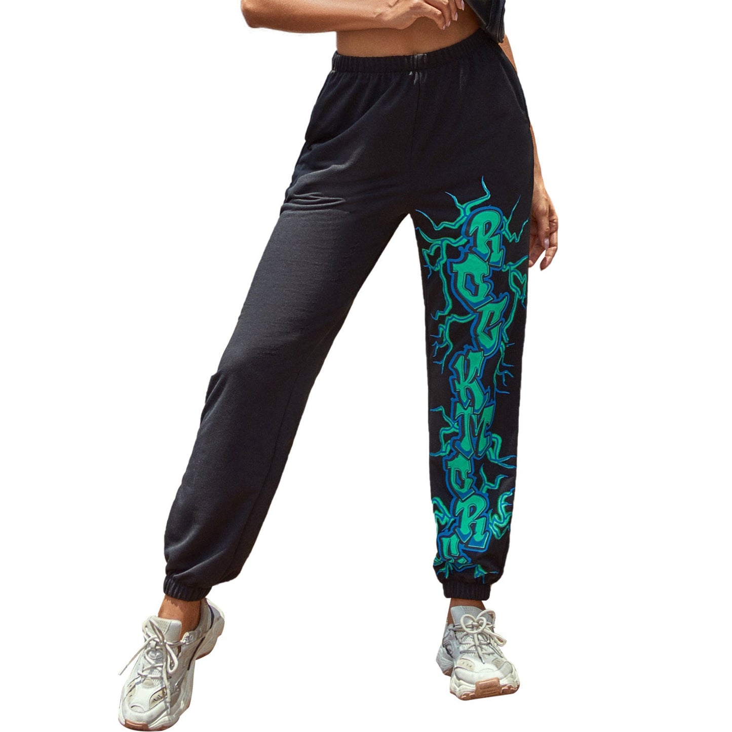 Damen Sweatpants mit Grafikdruck