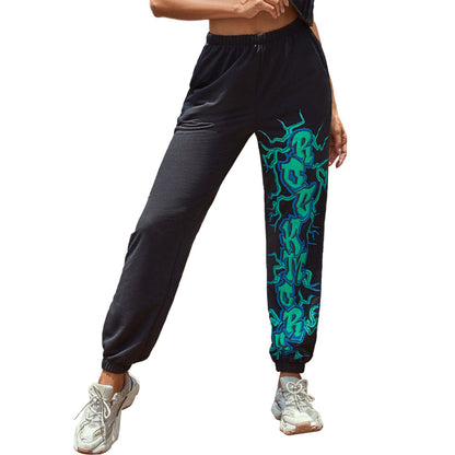 Damen Sweatpants mit Grafikdruck