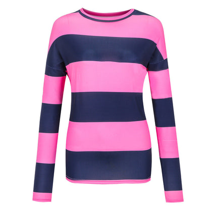 Damen Langarmshirt Streifenmuster Modern Eveloria