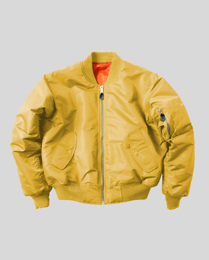 Damen Klassische Bomberjacke Leder