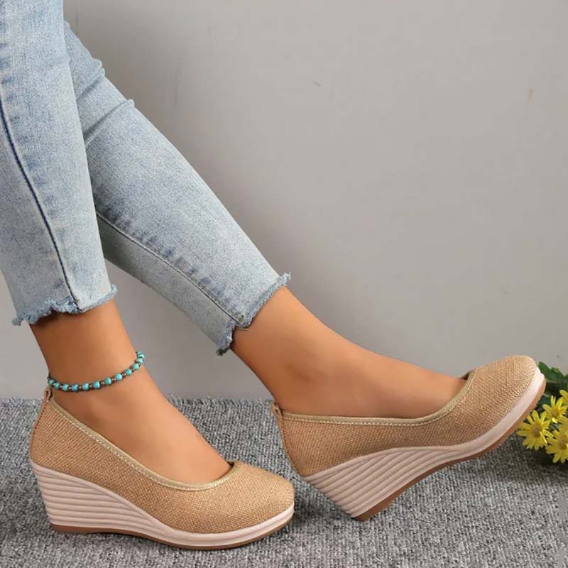 Eveloria Damen Keilschuhe Lässig