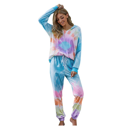 Damen Loungewear Elastisch Kapuzenoberteil Bequem Eveloria