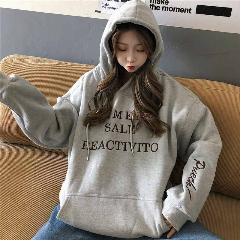 Damen Hoodie mit Logo und Kängurutasche