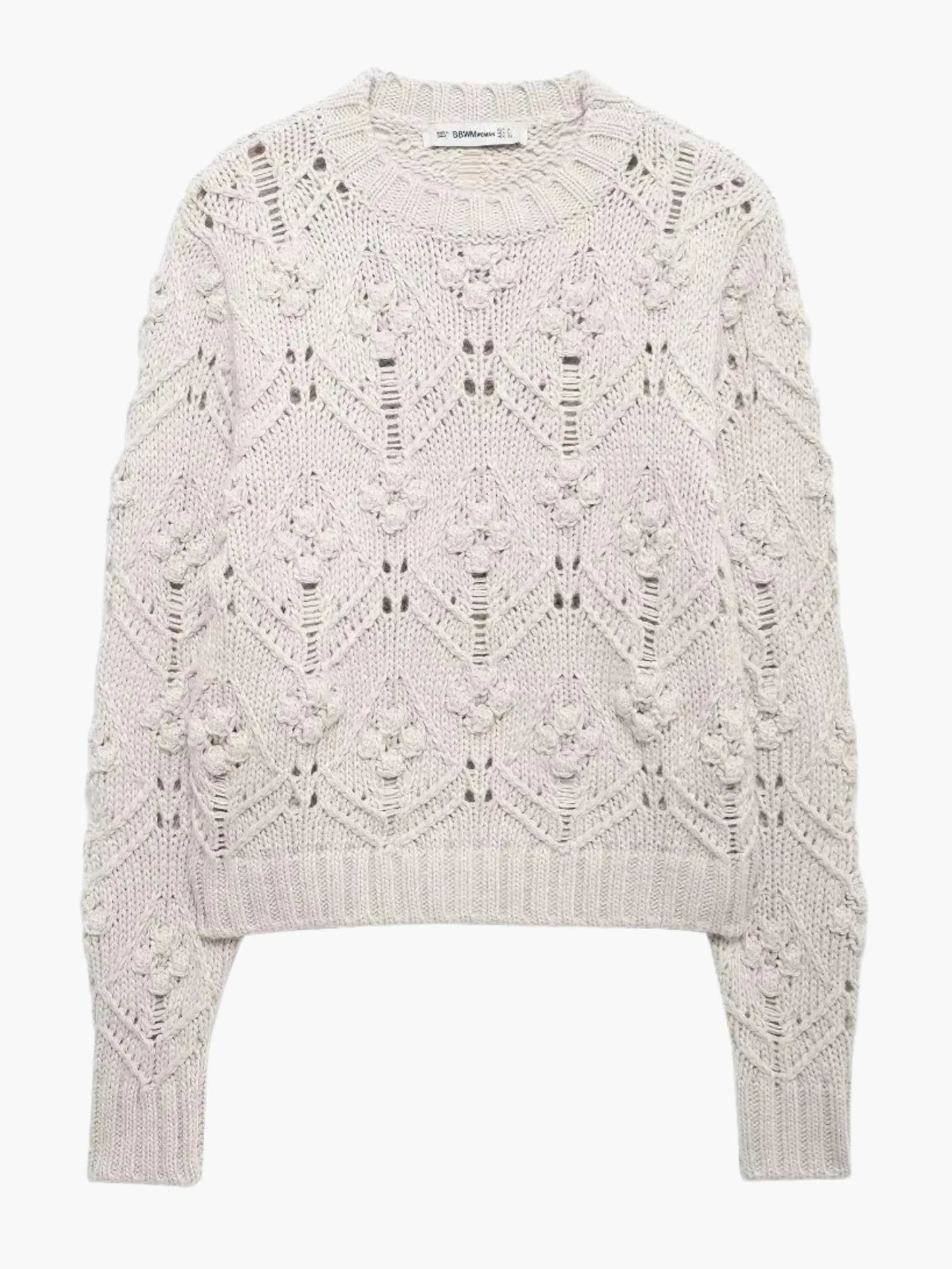 Damen Pullover Zopfmuster - Norvielle