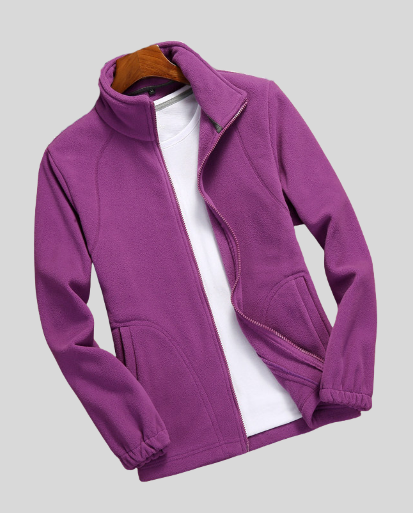 Damen Fleecejacke Stehkragen
