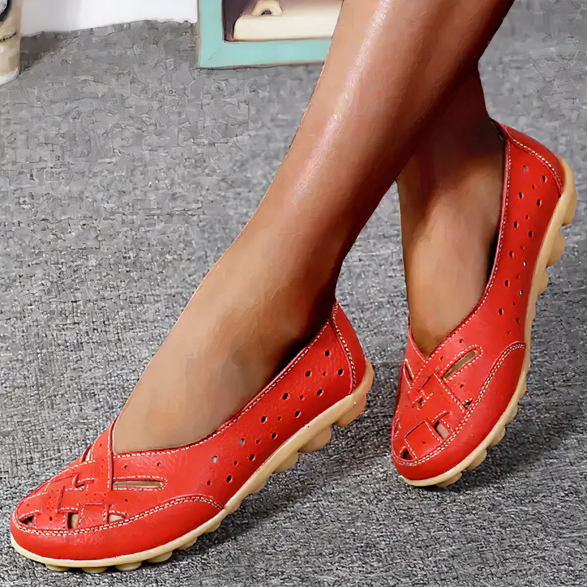 Eveloria Damen Orthopädische Schuhe Antirutsch