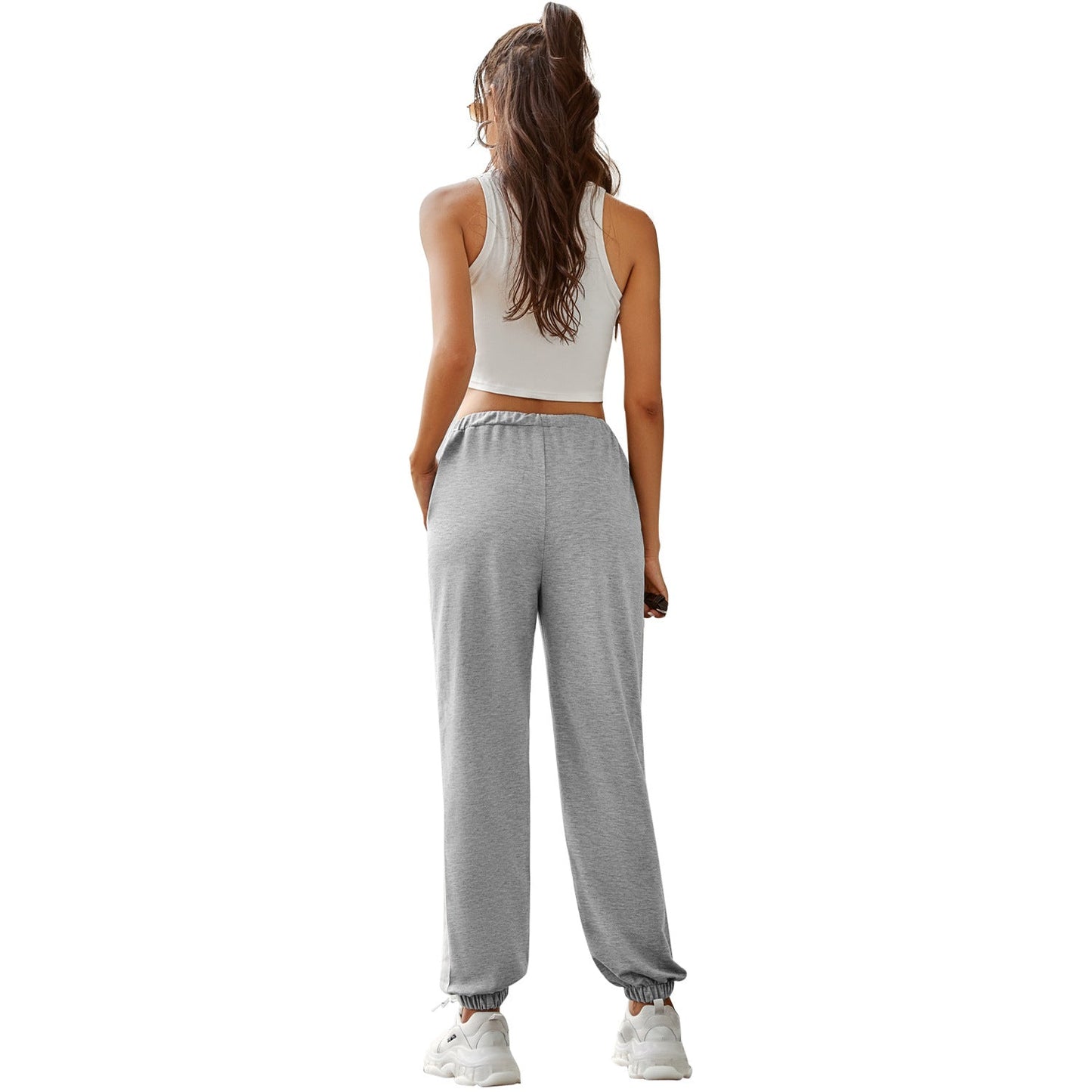 Damen Jogginghose Elastisch Mit Seitlichen Streifen Eveloria