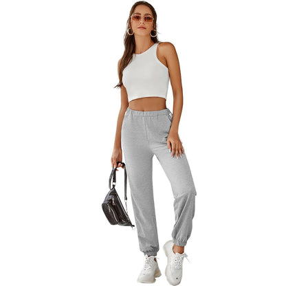 Damen Jogginghose Elastisch Mit Seitlichen Streifen Eveloria