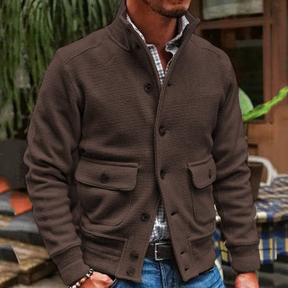 Herren Freizeitjacke Lässig Elegant Zeitlos