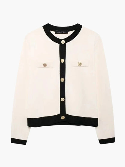 Damen Strickjacke Knopfleiste