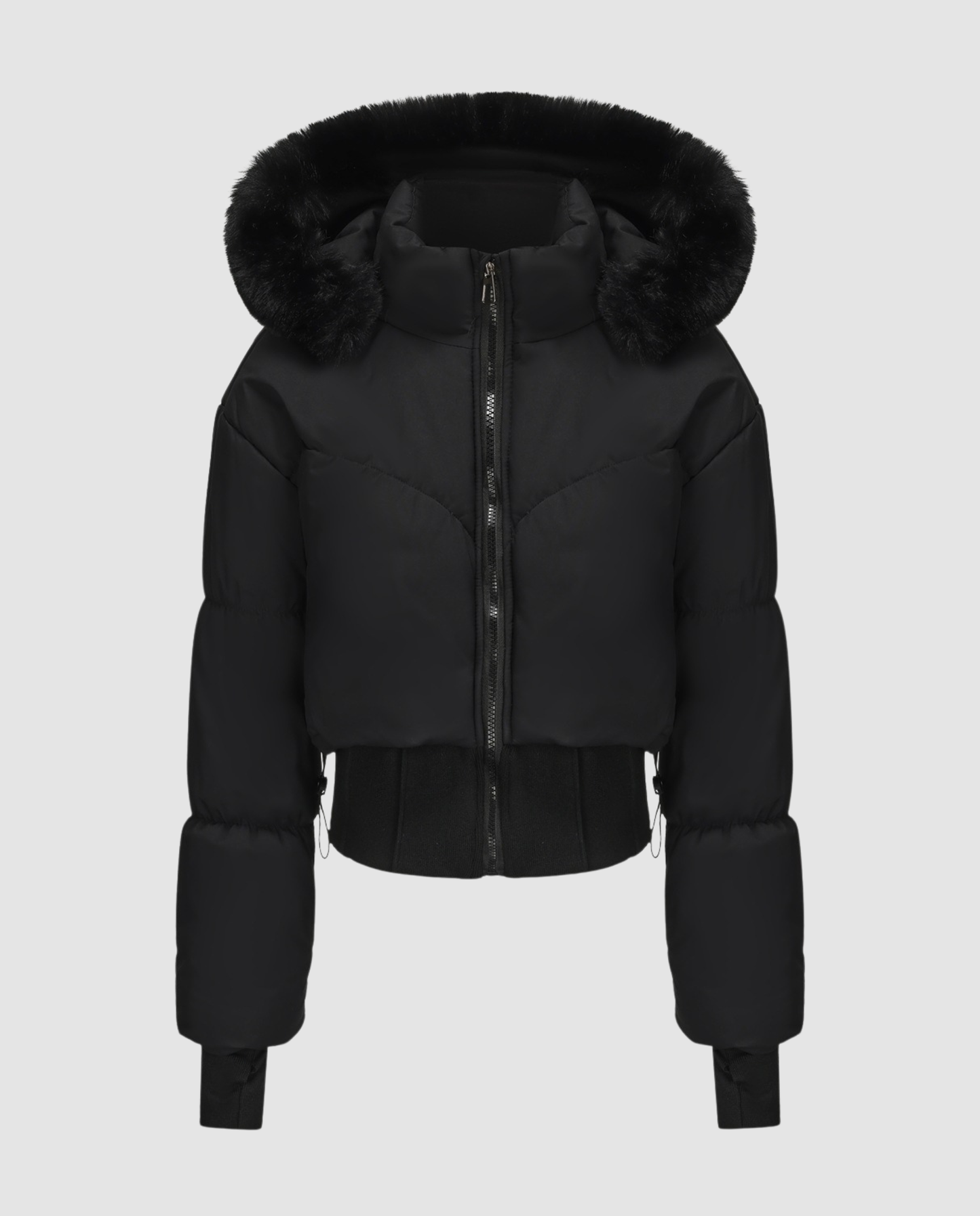 Damen Daunenjacke Cropped Warm