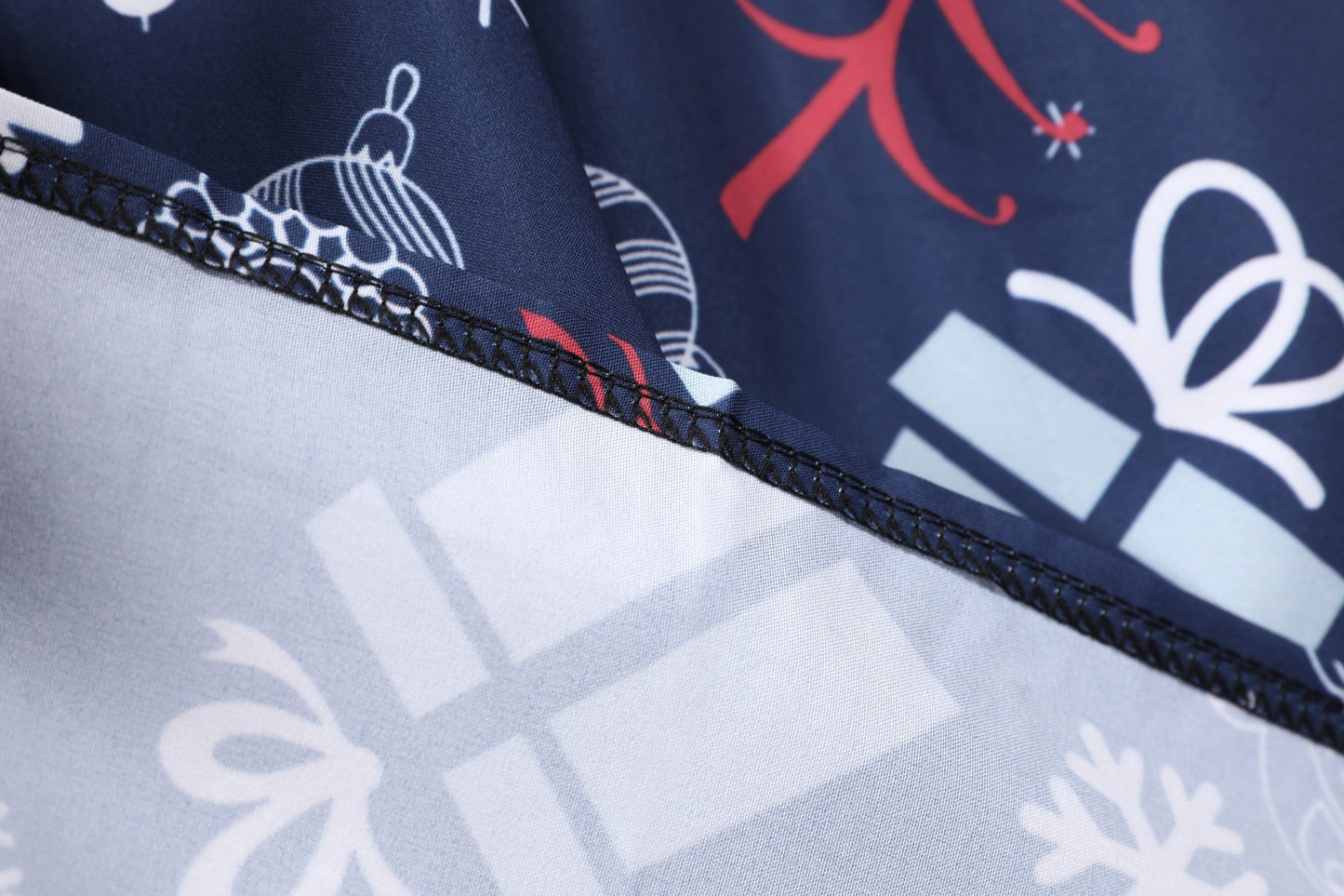 Damen Weihnachtskleid Retro ausgestellt mit Print Eveloria