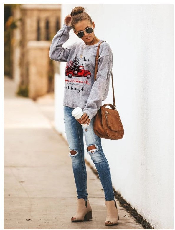 Damen Sweatshirt Festlich Lässig Eveloria