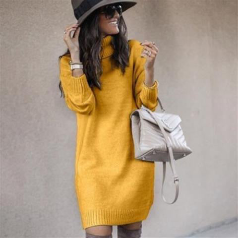 Damen Strickkleid Hochhalter Eveloria