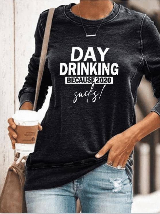 Damen Sweatshirt Humor Schriftzug Eveloria
