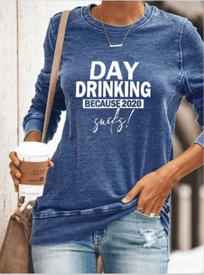Damen Sweatshirt Humor Schriftzug Eveloria