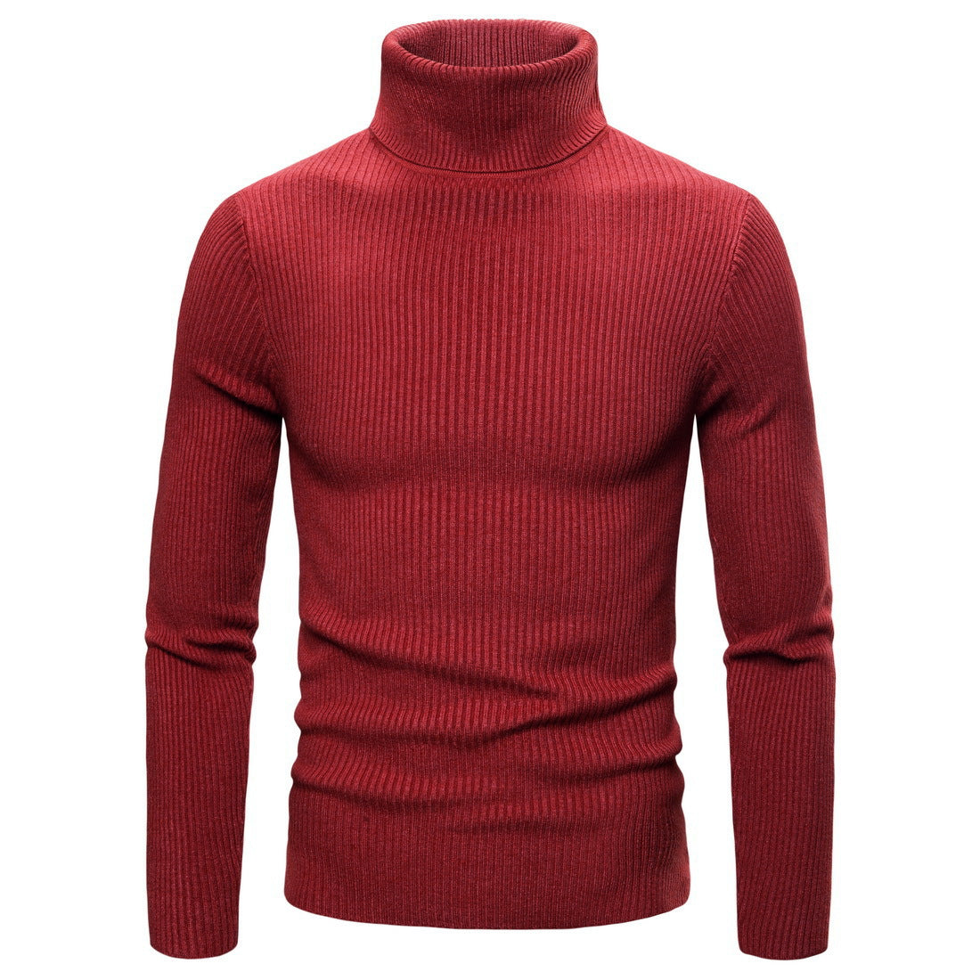 Damen Rollkragenpullover Feinripp Strick Beige