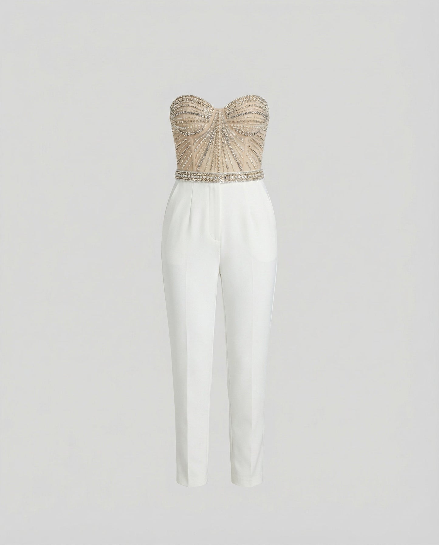 Eleganter Damen Jumpsuit Trägerlos