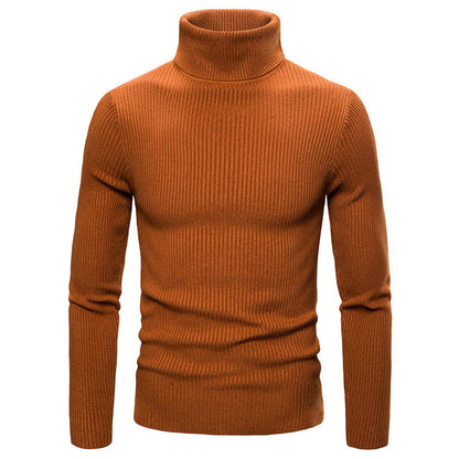 Damen Rollkragenpullover Feinripp Strick Beige
