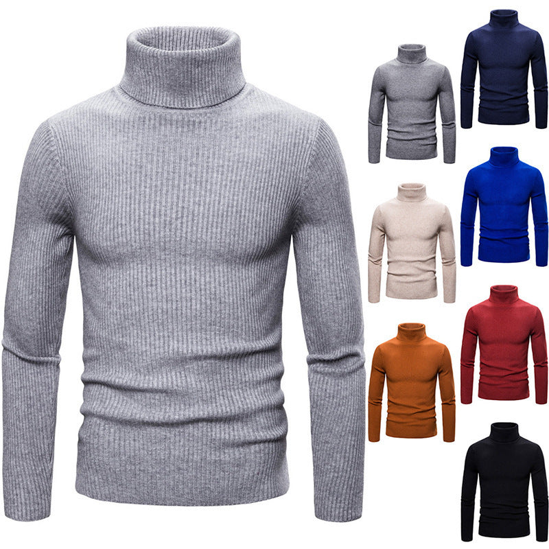 Damen Rollkragenpullover Feinripp Strick Beige - Eveloria