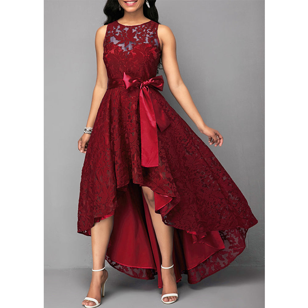 Eveloria Damen Asymmetrisches Spitzenkleid - Eveloria