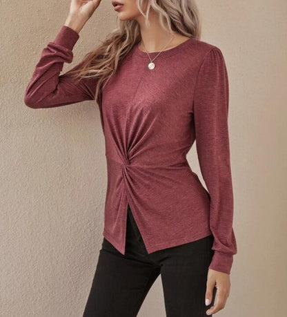Damen Langarmshirt Eveloria Elegantes Design