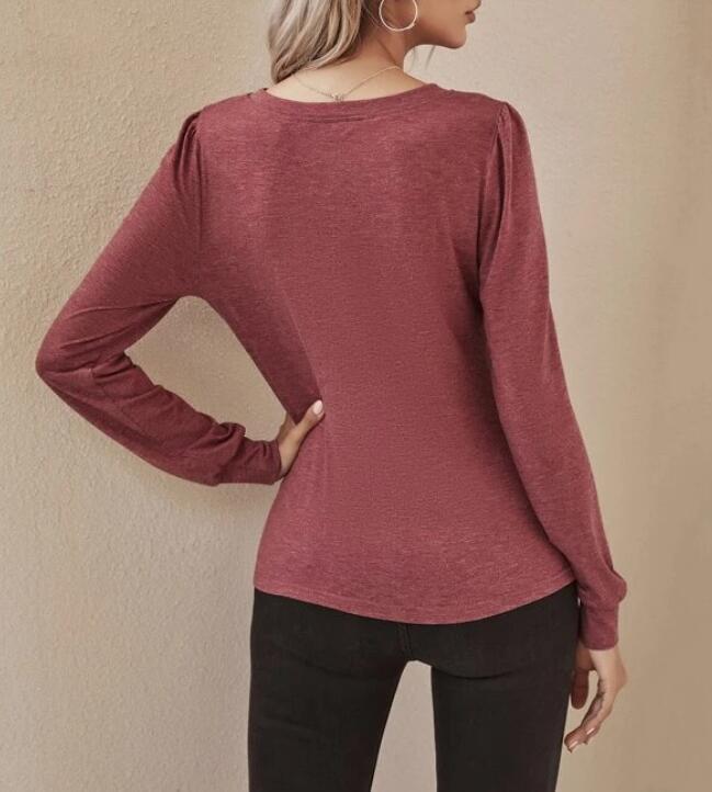 Damen Langarmshirt Eveloria Elegantes Design