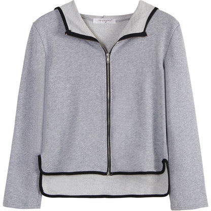 Damen Sweatjacke Sportlich Reißverschluss Eveloria
