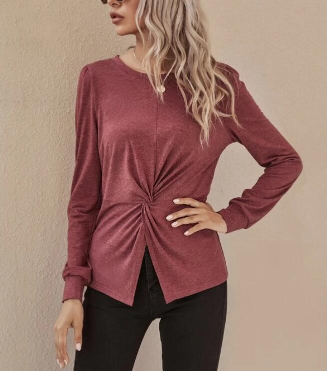 Damen Langarmshirt Eveloria Elegantes Design