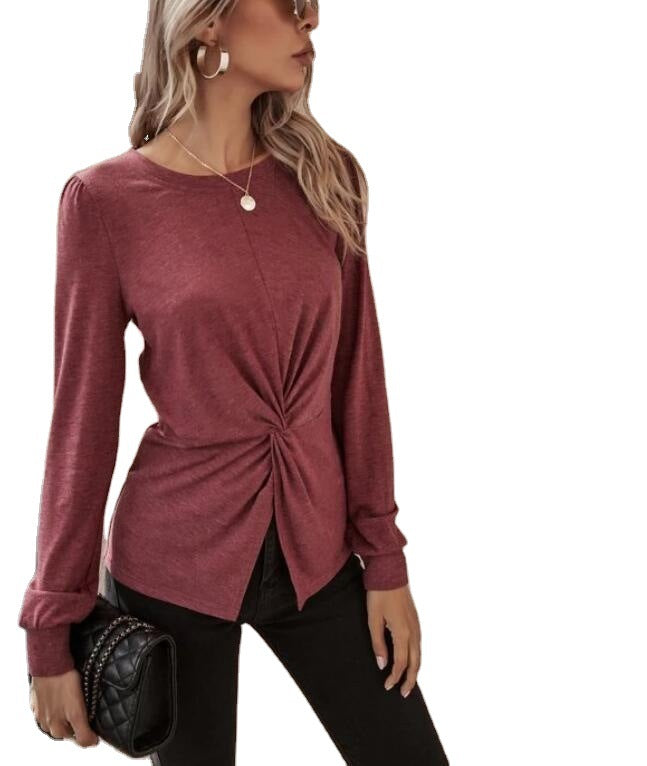 Damen Langarmshirt Eveloria Elegantes Design