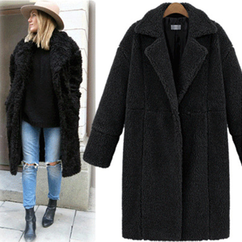 Damen Fleecejacke Reverskragen Praktische Taschen Eveloria
