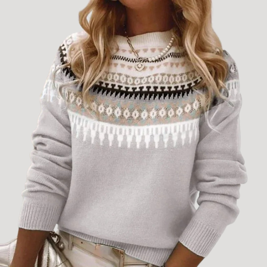 Damen Fair-Isle-Strickpullover - Eveloria