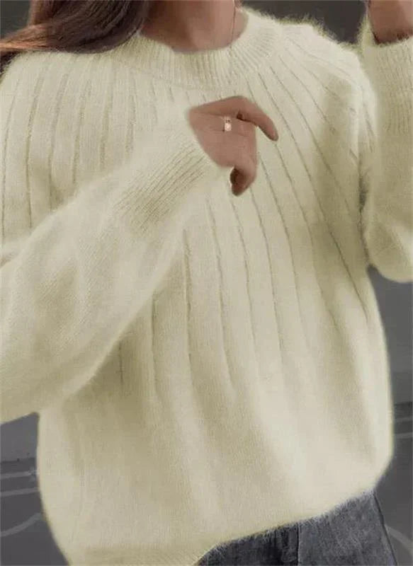 Eveloria Damen Strickpullover Bunt
