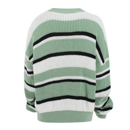 Damen Gemusterter Pullover Weiches Strickmaterial Eveloria