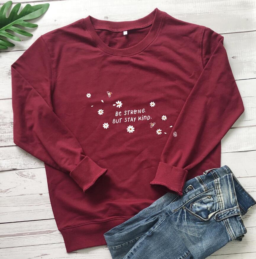 Damen Sweatshirt Florales Design Weiss