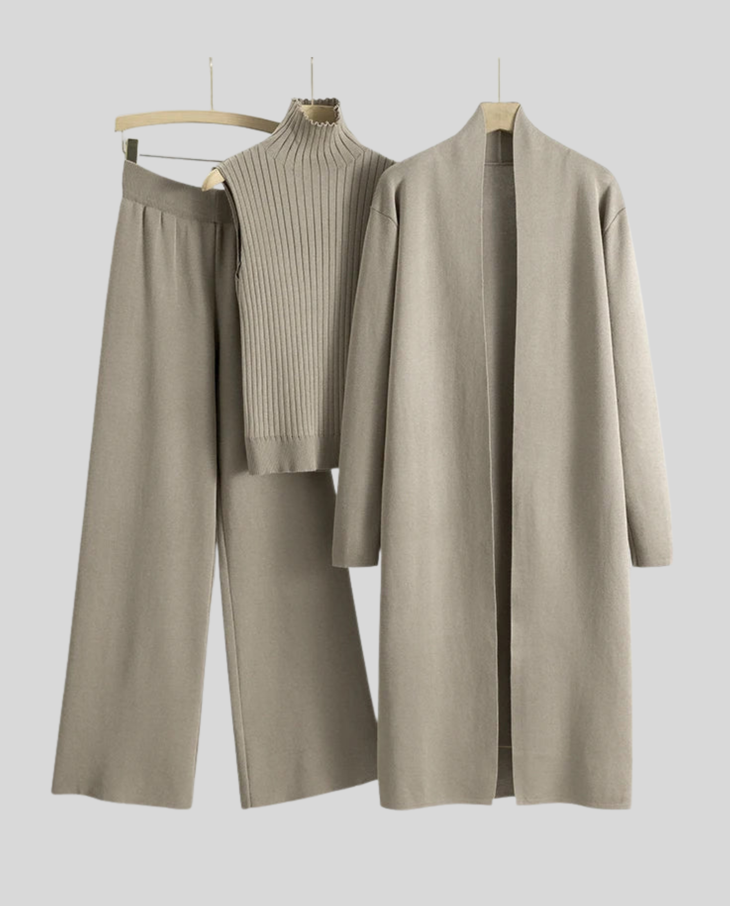 Weiches Kaschmir-Set Elegantes Damen-Kleidung