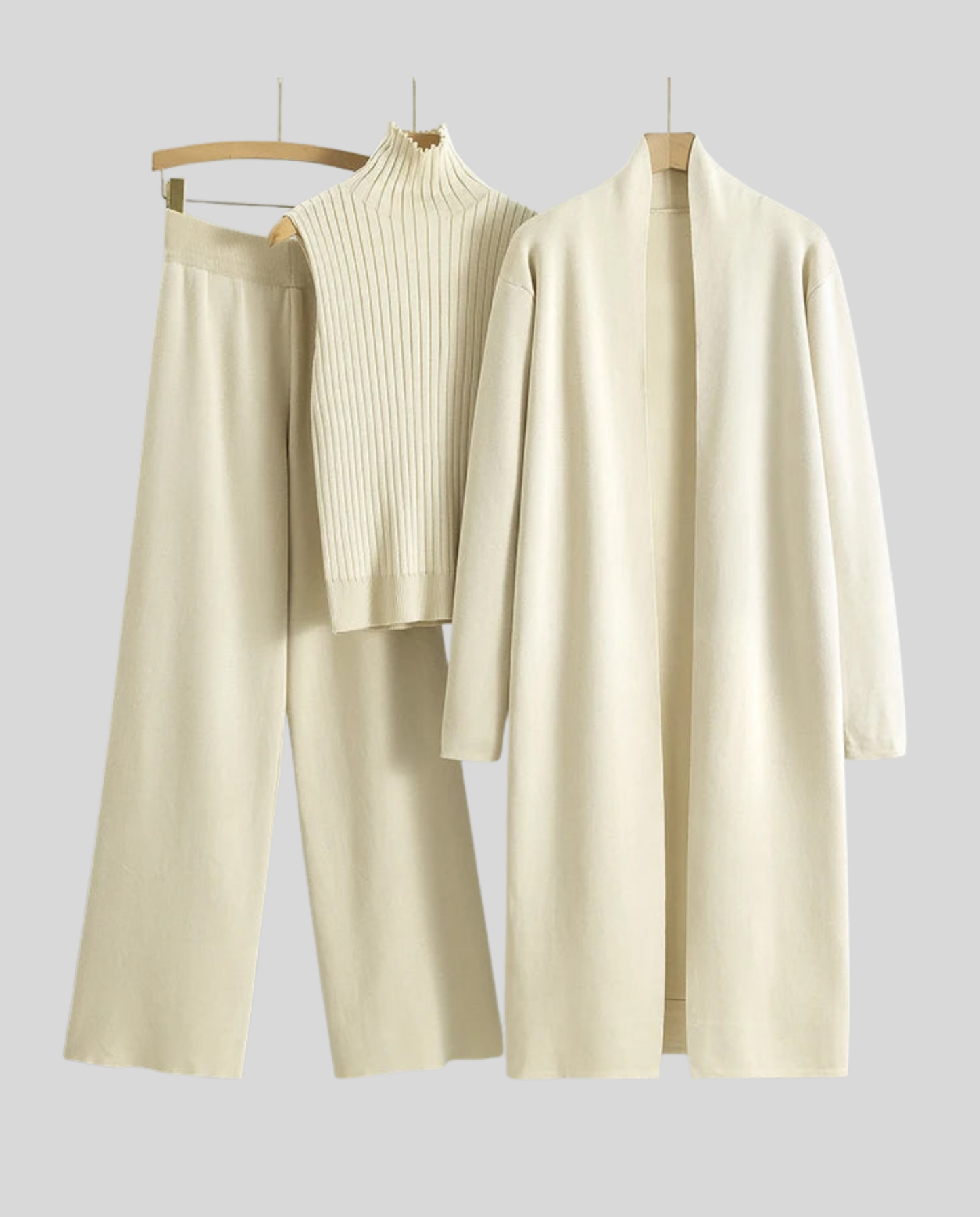 Weiches Kaschmir-Set Elegantes Damen-Kleidung