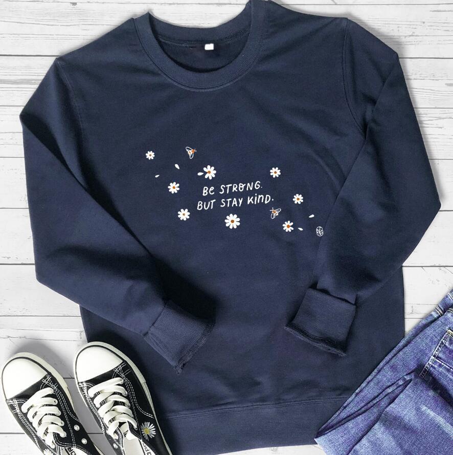 Damen Sweatshirt Florales Design Weiss