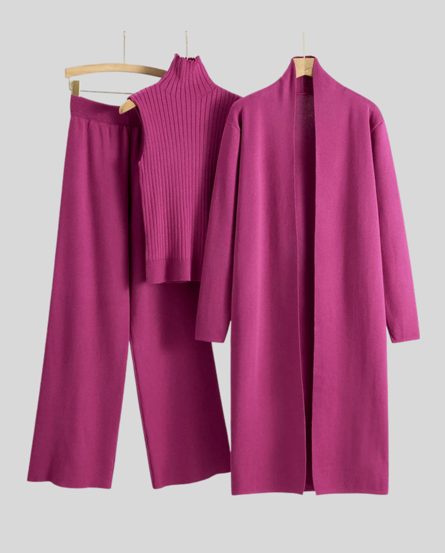Weiches Kaschmir-Set Elegantes Damen-Kleidung
