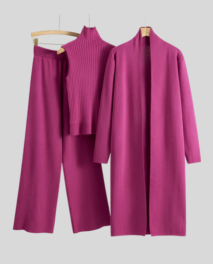 Weiches Kaschmir-Set Elegantes Damen-Kleidung