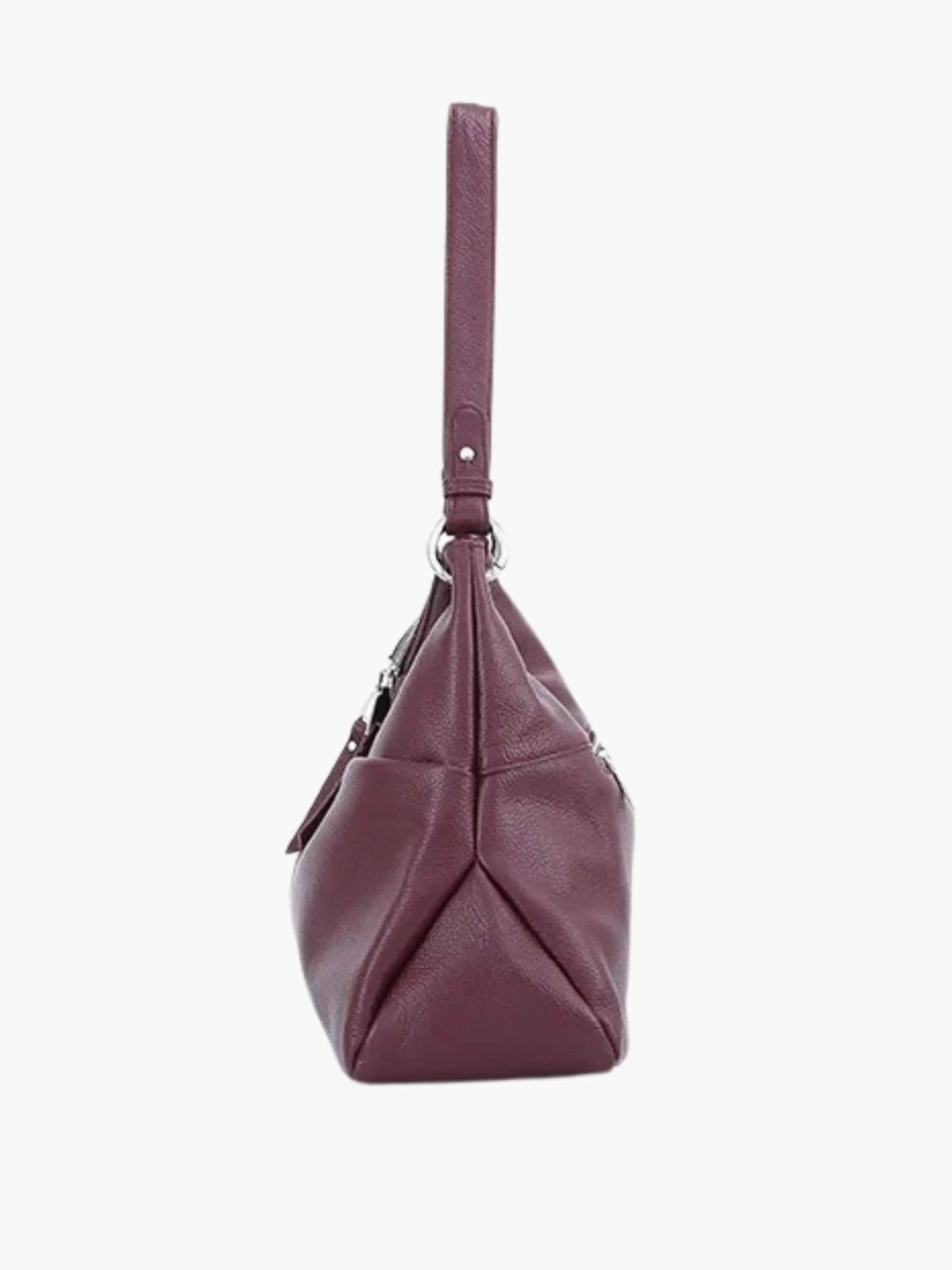 Leder Hobo-Tasche Weiches Leder Zipper-Verschluss