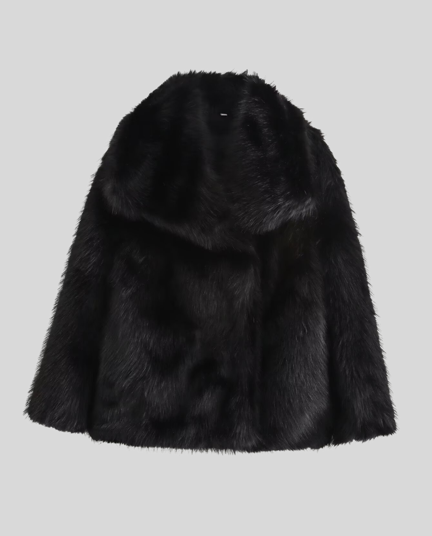 Kunstfell Schalkragen Jacke Damen