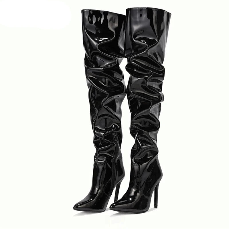Eveloria Damen Stiefel 8cm Absatz