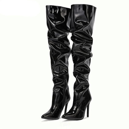 Eveloria Damen Stiefel 8cm Absatz