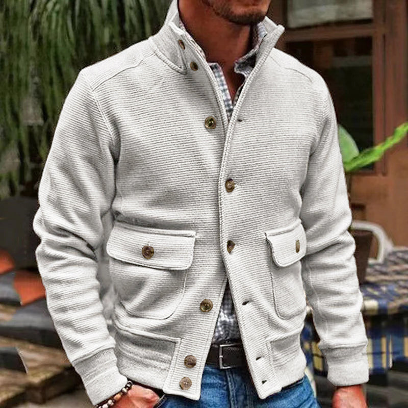Herren Freizeitjacke Lässig Elegant Zeitlos